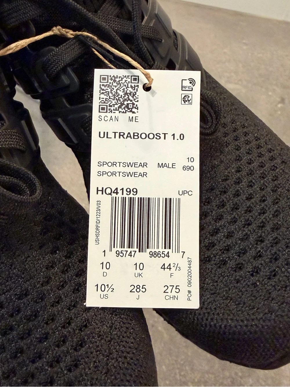 Adidas UltraBoost 1.0 DNA Triple Black Shoes - HQ4199 - Men’s US Size 10.5 - NEW